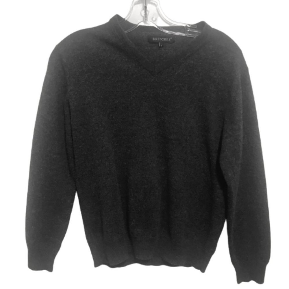 Britches Merino Wool Blend V Neck Sweater